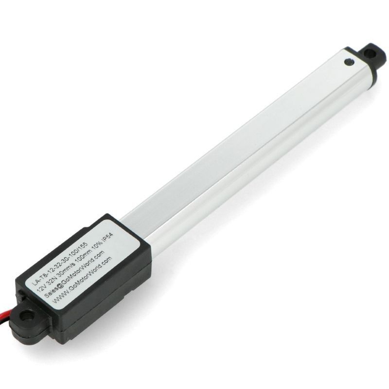 12V Micro Linear Actuator 100mm Stroke 32N